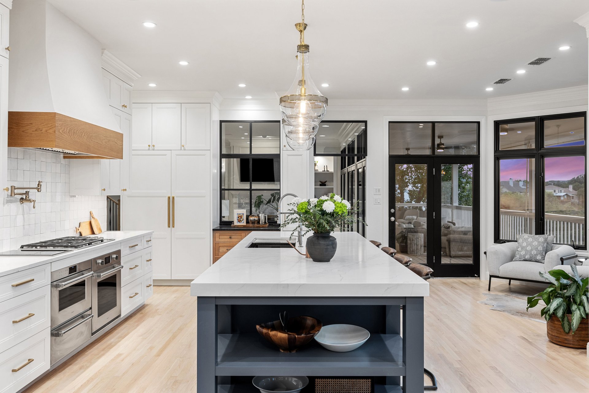 Luxury Austin kitchen interior with elevated finishes for market report