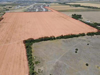 Aerial view with Large-scale land parcel at 0 Cr 132 - Hutto, TX