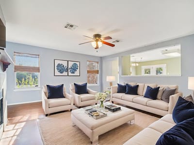 Living area at 100 Kendall Cv - 3 bed 2 bath home