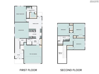 Living area at 1011 Windrow Run - 3 bed 2 bath home