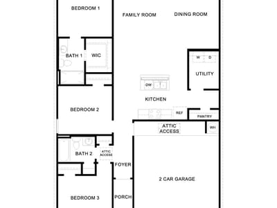 Kitchen at 10212 Curb Strap DR - 3 bed 2 bath home