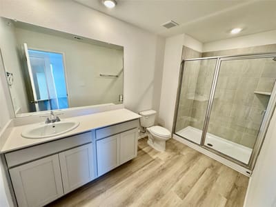 Primary bedroom at 104 Calcite Rd Unit #1 - 3 bed 2 bath home