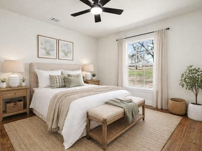 Primary bedroom at 107 Russell ST - 2 bed 2 bath home