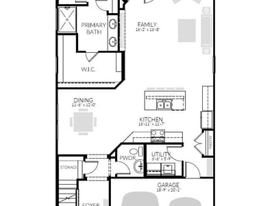 Kitchen at 1102 Universal DR - 4 bed 2 bath home