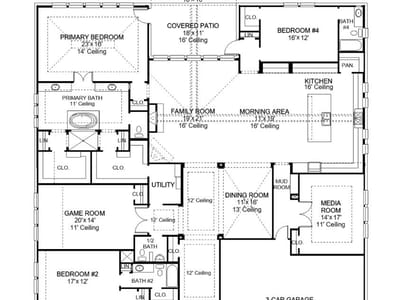 Primary bedroom at 1109 Sunset Hill Way - 4 bed 4 bath home