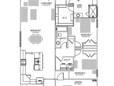 Living area at 111 Malibu - 3 bed 2 bath home