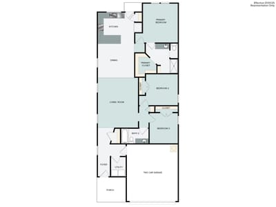Living area at 1111 Windrow Run - 3 bed 2 bath home