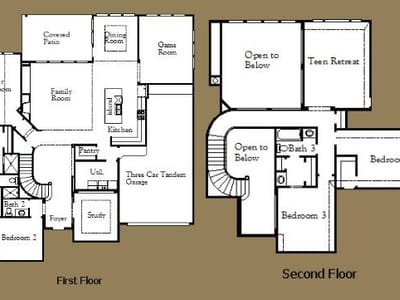 Living area at 1113 Twisted Tarpley LN - 4 bed 3 bath home