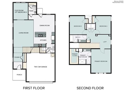 Living area at 1113 Windrow Run - 3 bed 2 bath home