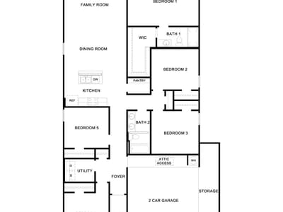 Living area at 114 Balmorehea St - 5 bed 2 bath home