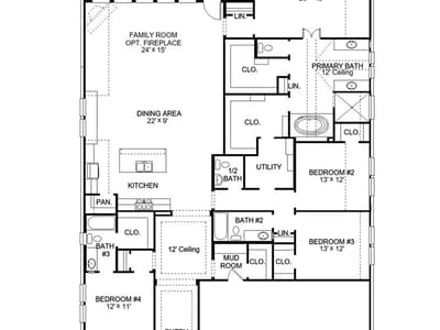 Living area at 116 Rightfield Dr - 4 bed 3 bath home