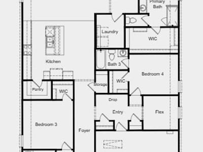 Living area at 1200 Crumpton Dr - 4 bed 3 bath home
