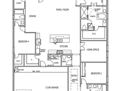 Living area at 1202 Silver Falls DR - 4 bed 3 bath home