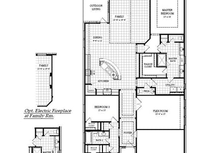 Living area at 1204 Pansy TRL - 3 bed 2 bath home