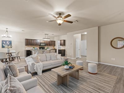 Living area at 12212 Jamie DR - 4 bed 2 bath home