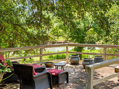 Primary bedroom at 123 & 235  El Camino River Rd - 5 bed 2 bath home