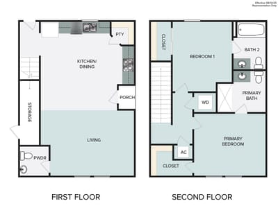 Primary bedroom at 123 Daylily Dr - 2 bed 2 bath home