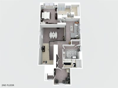 Primary bedroom at 128 Three Oaks Ln - 4 bed 3 bath home
