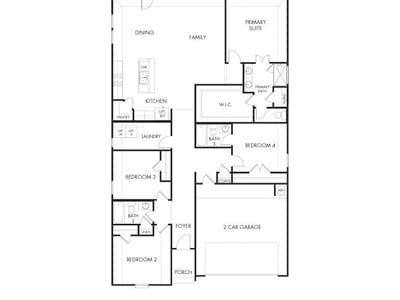 Living area at 129 Skyview Farm Ln - 4 bed 3 bath home