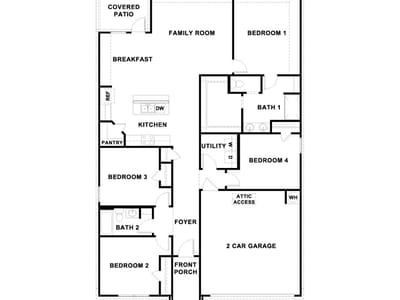 Primary bedroom at 129 Southridge Trl - 4 bed 2 bath home