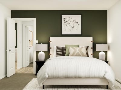 Primary bedroom at 1309 Hermosa Gdns - 3 bed 2 bath home
