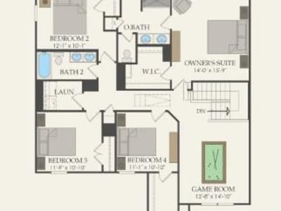 Bathroom at 13313 Cerro Castellan Trce - 5 bed 3 bath home