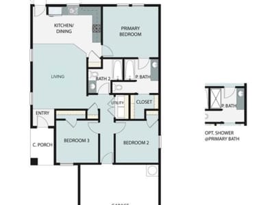 Primary bedroom at 13406 Riding Dr - 3 bed 2 bath home