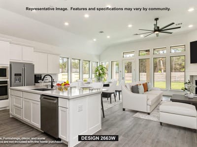 Living area at 1348 Cypress Paul St - 4 bed 3 bath home
