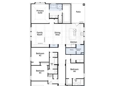 Primary bedroom at 1373 Cypress Paul ST - 4 bed 3 bath home