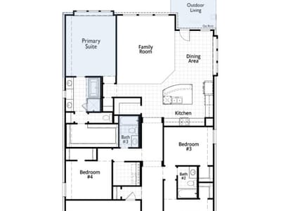 Living area at 1417 Purple Petunia LN - 4 bed 3 bath home