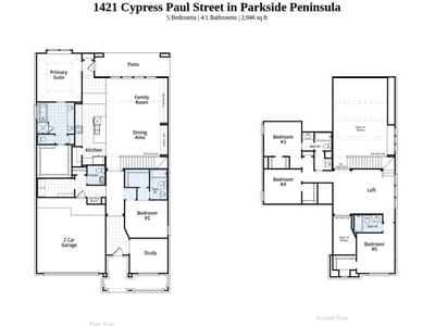 Primary bedroom at 1421 Cypress Paul ST - 5 bed 4 bath home