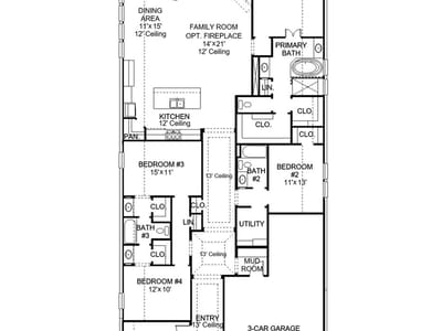 Living area at 145 Ensberg LN - 4 bed 3 bath home
