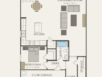 Living area at 148 Green Berets BND - 4 bed 2 bath home