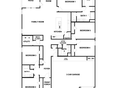 Living area at 14816 Flying Aster LN - 5 bed 3 bath home
