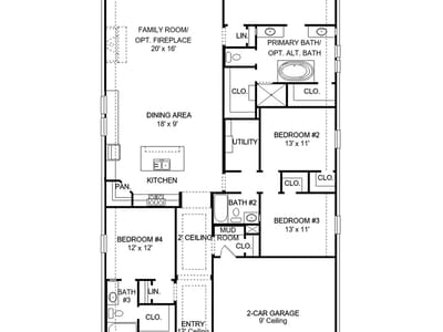Kitchen at 1484 Cypress Paul ST - 4 bed 3 bath home