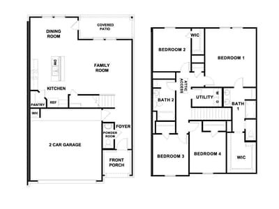 Living area at 15000  Welsh Cobb Rd  #B - 4 bed 2 bath home