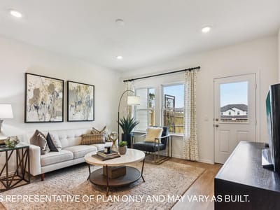 Living area at 15012-A Afleet Alex ST - 3 bed 2 bath home