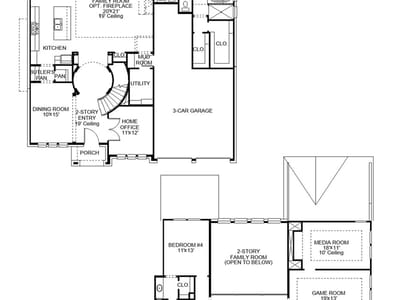 Living area at 1503  White Daisy Ln - 4 bed 3 bath home