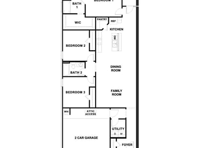 Living area at 15117-B Afleet Alex St - 3 bed 2 bath home