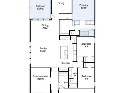 Living area at 1524 Snowdrop DR - 4 bed 3 bath home