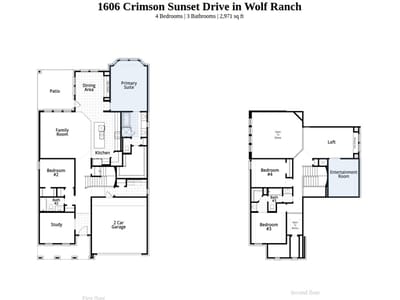 Living area at 1606 Crimson Sunset Dr - 4 bed 3 bath home