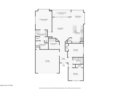 Living area at 162 Billowing Way - 3 bed 2 bath home