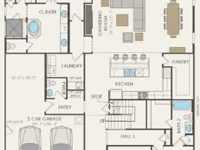 Living area at 16621 Embry Way - 5 bed 4 bath home