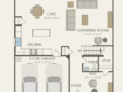 Living area at 16801 Bustillos PASS - 4 bed 3 bath home