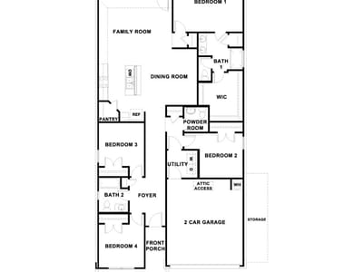 Living area at 171 Palestine Trl - 3 bed 2 bath home
