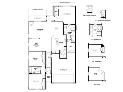 Living area at 180 Mustang Bnd - 3 bed 2 bath home