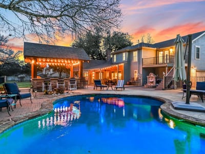 Primary bedroom at 1801 Sun Lake - 4 bed 4 bath home