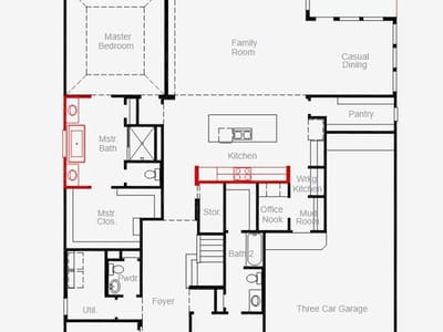 Primary bedroom at 1809 Sauterne Dr - 4 bed 4 bath home