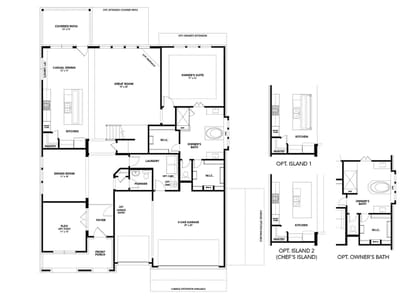 Living area at 1812 Scenic Heights LN - 6 bed 4 bath home