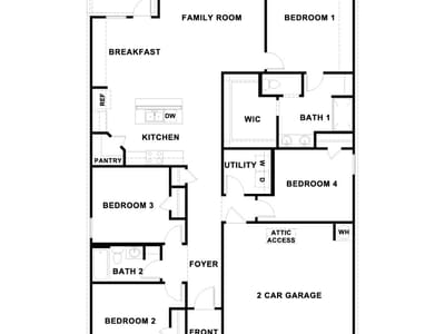 Primary bedroom at 18200 Blazing Ranch LN - 4 bed 2 bath home